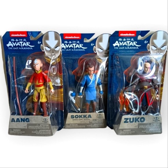 Nickelodeon Avatar: The Last Airbender - Aang, Zuko,Sokka Action Figures - Picture 1 of 7